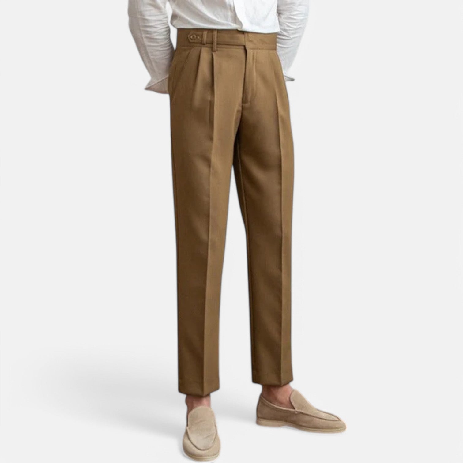 The Gentleman’s Brand | Men’s Classic Pleated Trousers – Old Money Fit