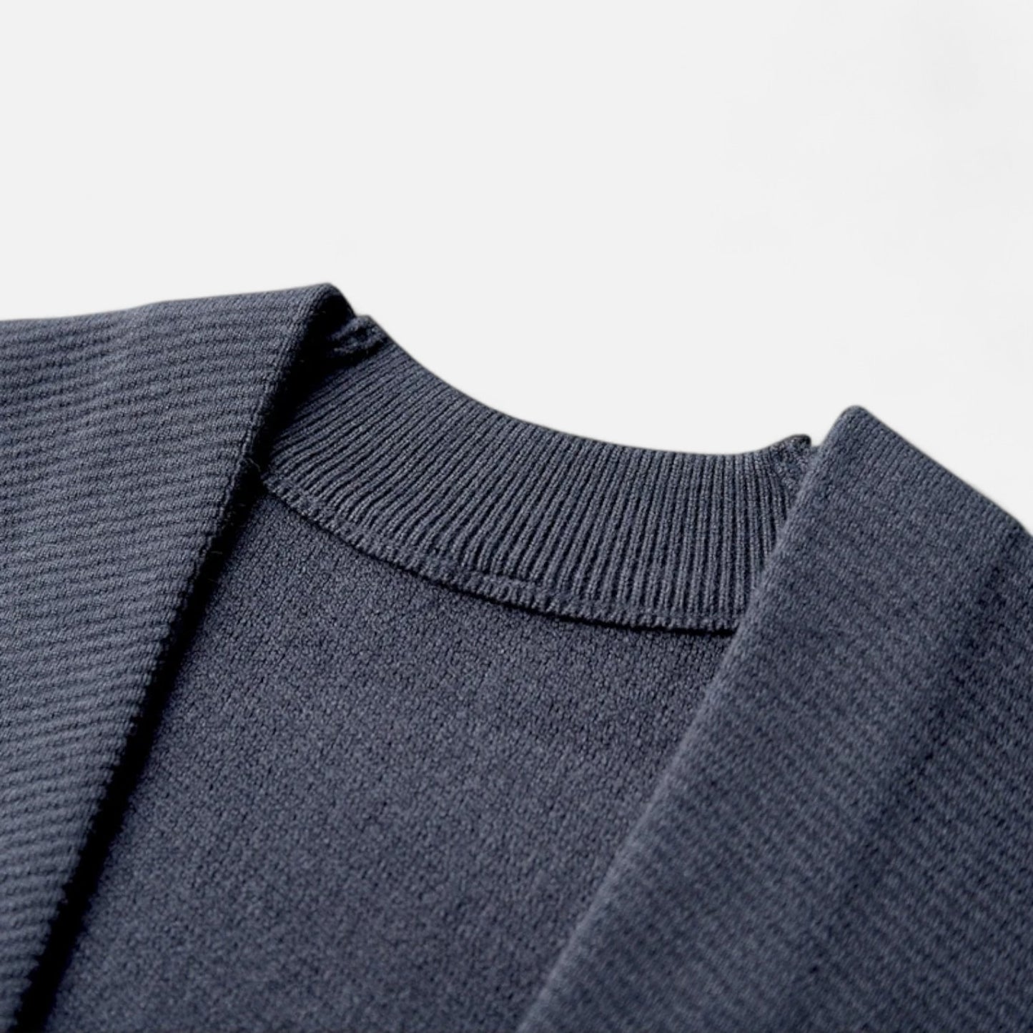 The Gentleman’s Brand | Men’s Knitted Cardigan – Cotton Blend in Cream or Blue, Modern Fit Elegant Casualwear