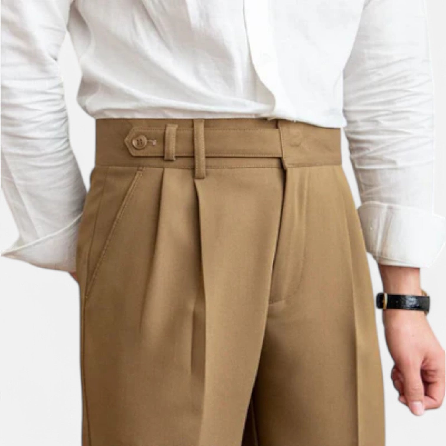 The Gentleman’s Brand | Men’s Classic Pleated Trousers – Old Money Fit