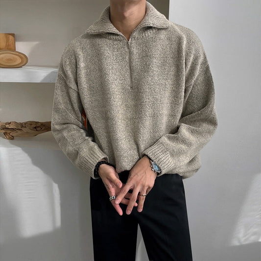 Half-Zip Fleece Sweater | Soft & Warm | Relaxed Fit