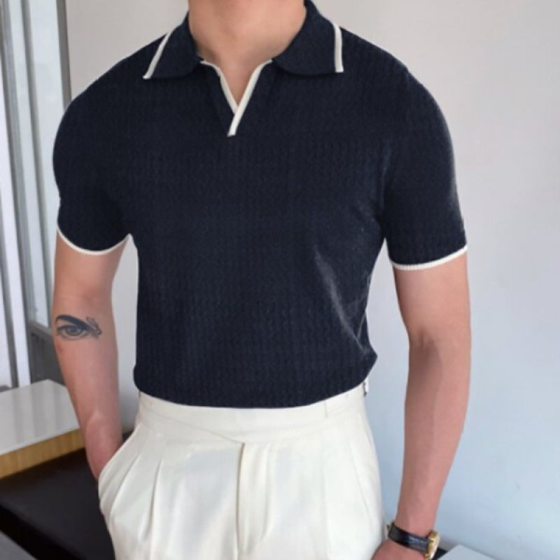 Open-Collar Polo Shirt | Short Sleeve | Stylish & Breathable