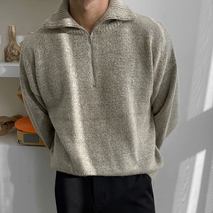 Half-Zip Fleece Sweater | Soft & Warm | Relaxed Fit