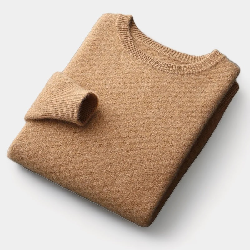 Textured Knit Sweater | Wool Blend | Warm & Stylish