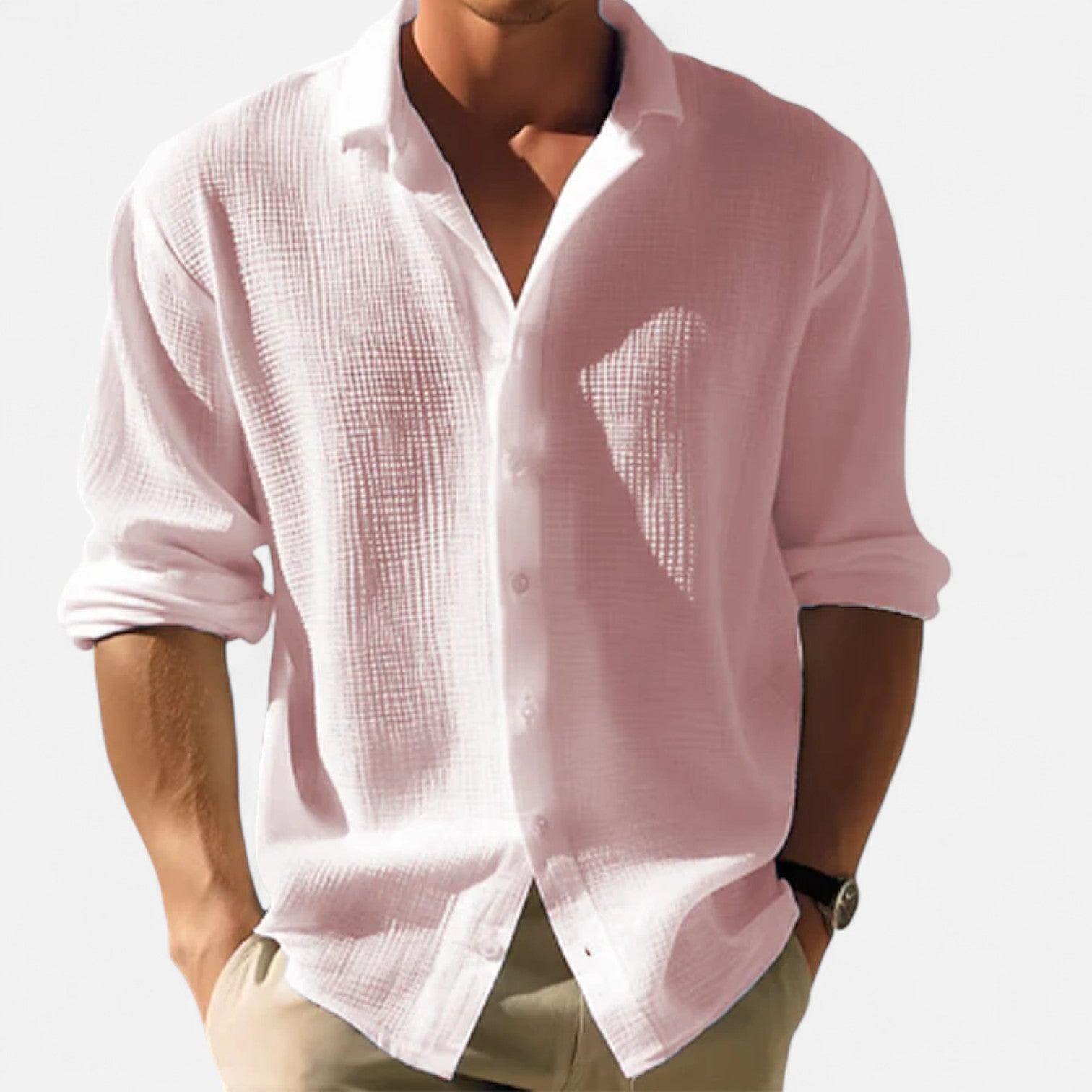 The Gentleman’s Brand | Button-Up Shirt – Men’s Long Sleeve Smart Cotton Shirt for Formal or Casual Office Wear