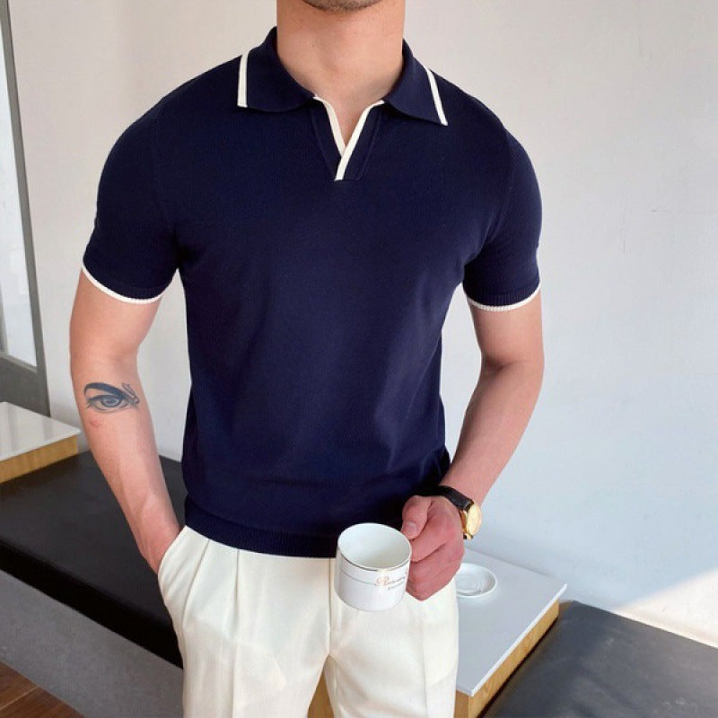 Open-Collar Polo Shirt | Short Sleeve | Stylish & Breathable