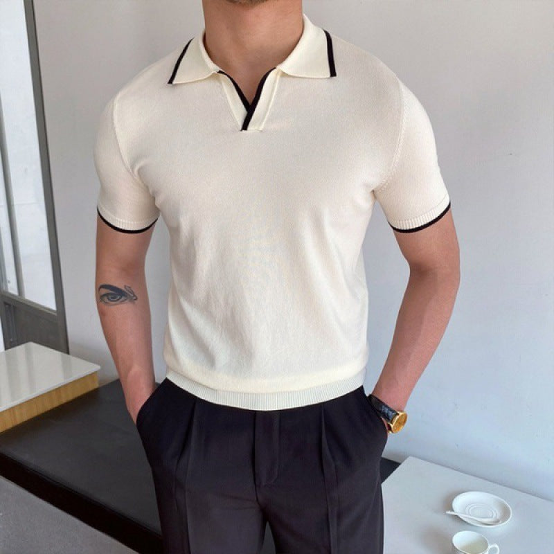 Open-Collar Polo Shirt | Short Sleeve | Stylish & Breathable