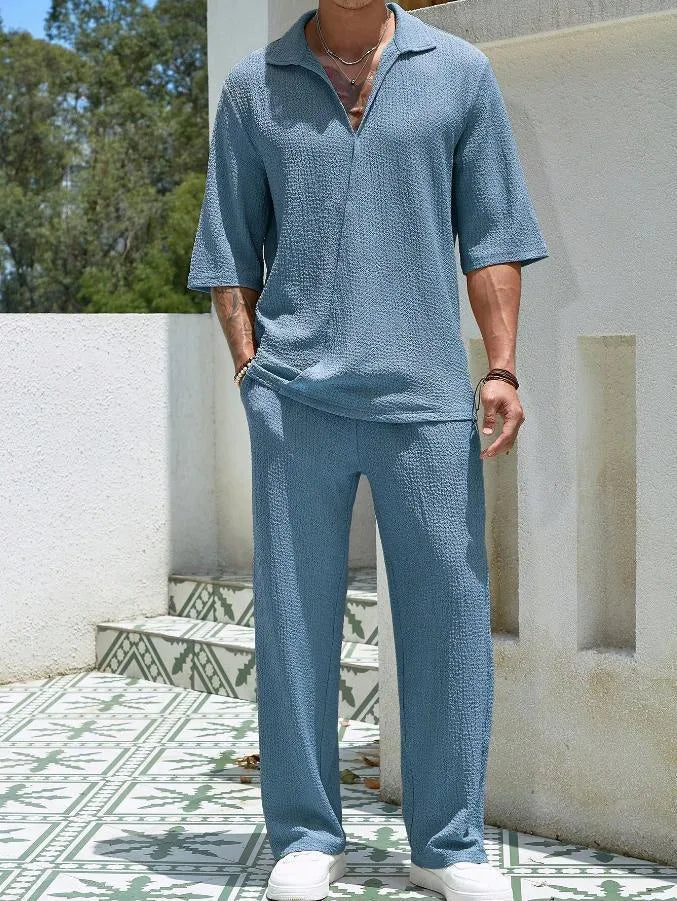 Men’s Summer Two-Piece Set | Lightweight & Stylish | Relaxed Fit Outfit