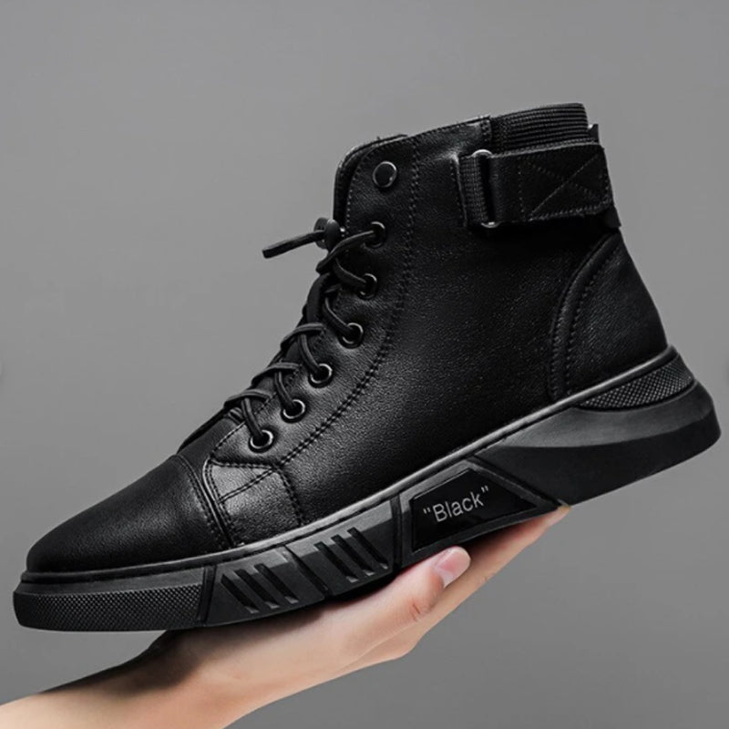 Leather High-Top Sneakers | Stylish & Durable | Modern Streetwear