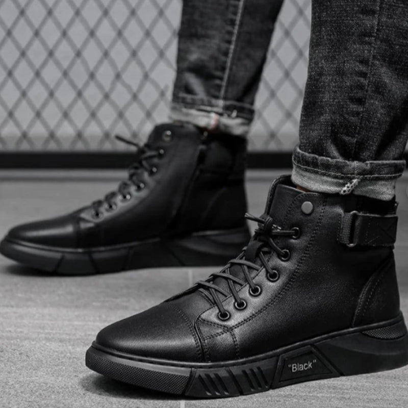 Leather High-Top Sneakers | Stylish & Durable | Modern Streetwear