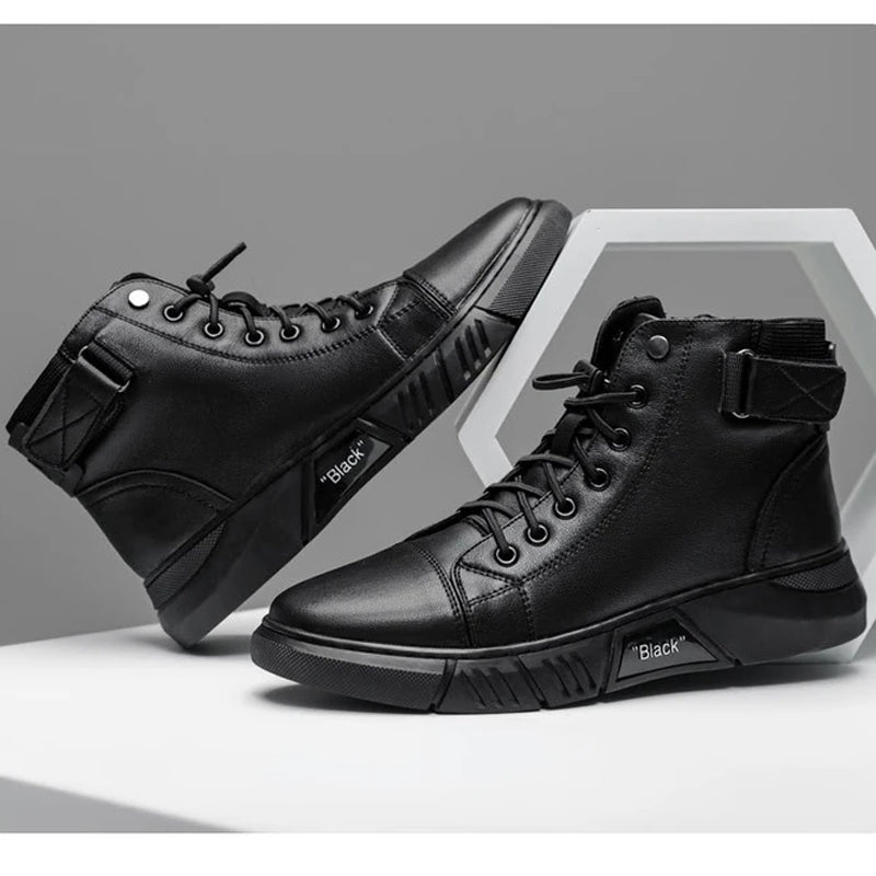 Leather High-Top Sneakers | Stylish & Durable | Modern Streetwear