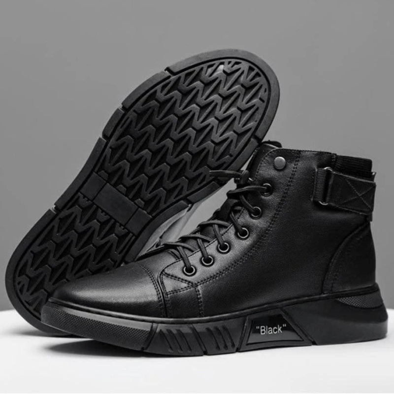 Leather High-Top Sneakers | Stylish & Durable | Modern Streetwear