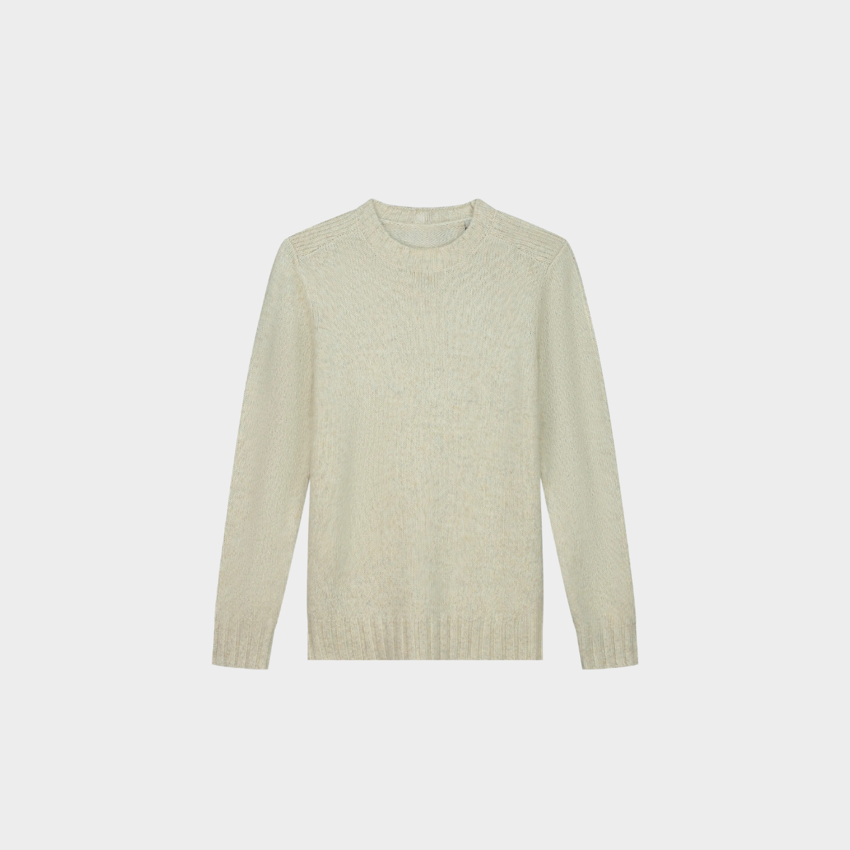 Textured Crewneck Sweater | Wool Blend | Warm & Classic