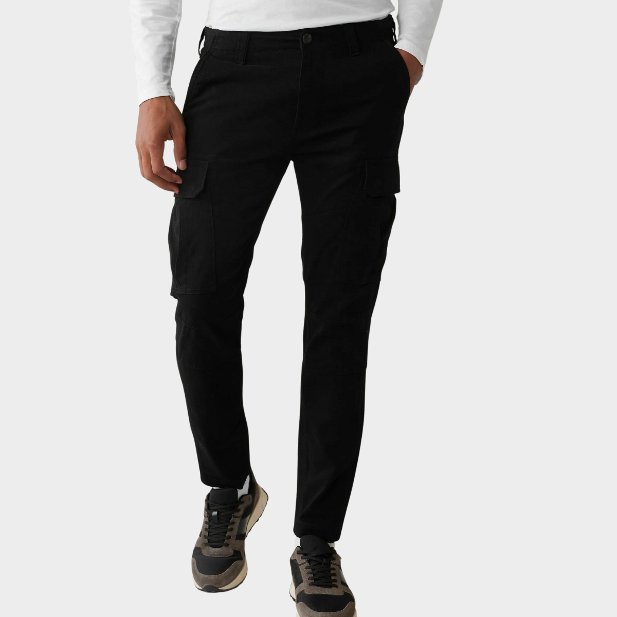 Slim-Fit Cargo Pants | Cotton Blend | Functional & Modern