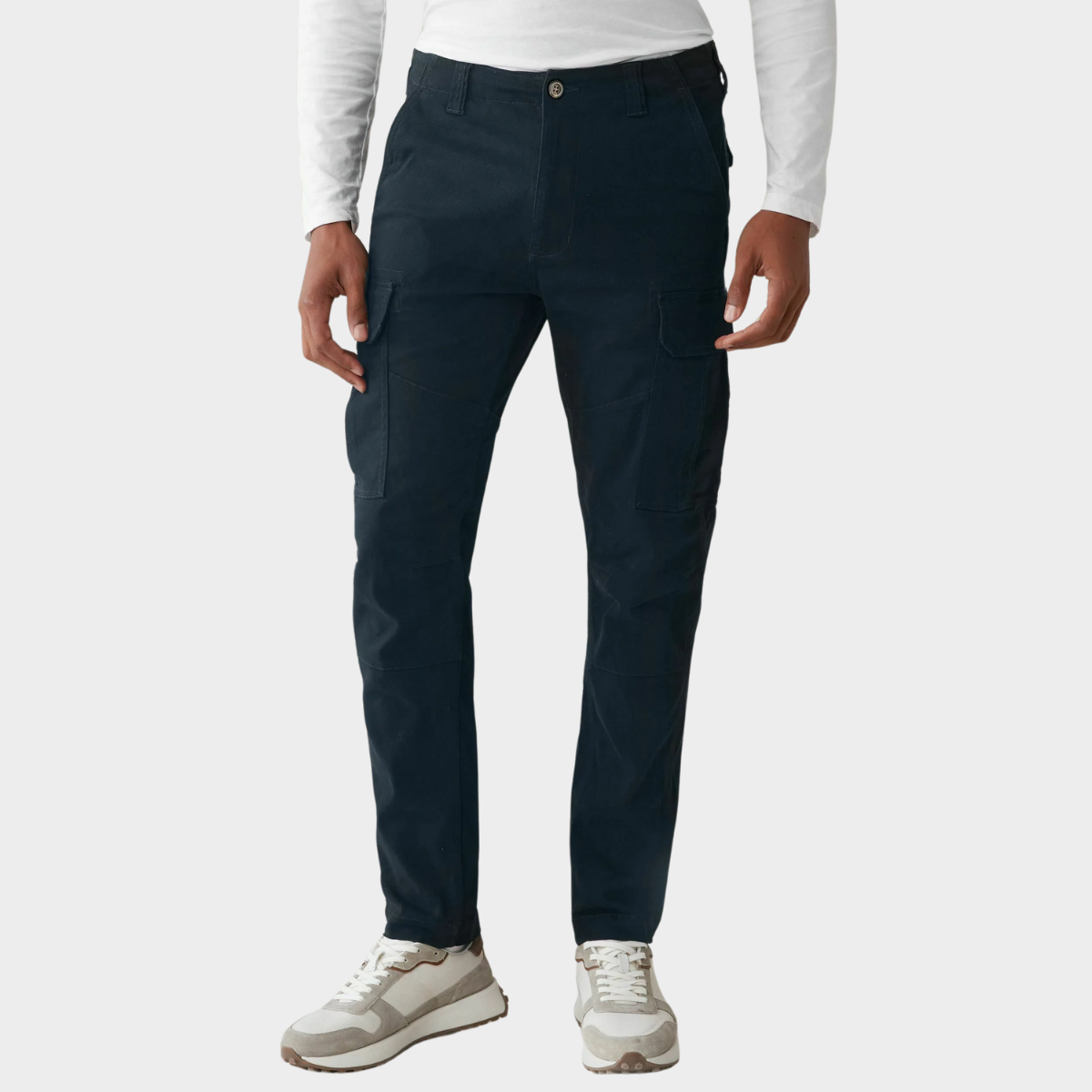 Slim-Fit Cargo Pants | Cotton Blend | Functional & Modern