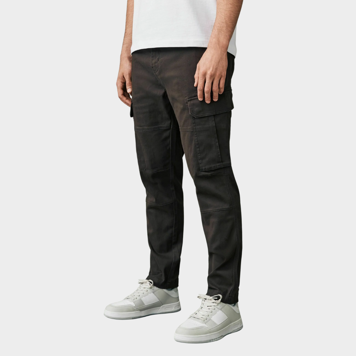 Slim-Fit Cargo Pants | Cotton Blend | Functional & Modern