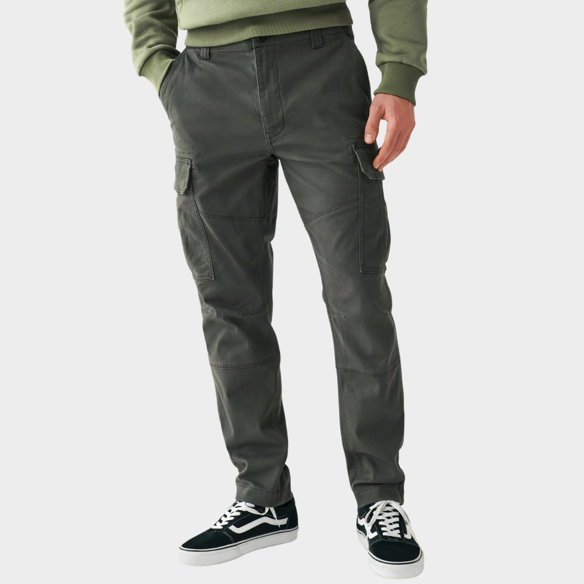 Slim-Fit Cargo Pants | Cotton Blend | Functional & Modern