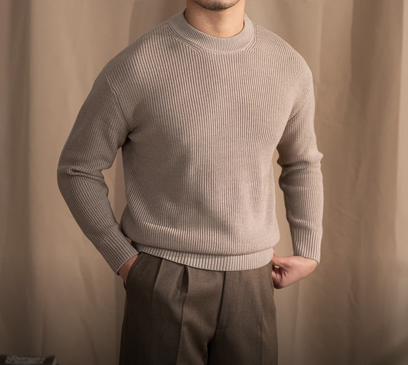 Men's Classic Knit Sweater | Wool Blend | Soft & Timeless