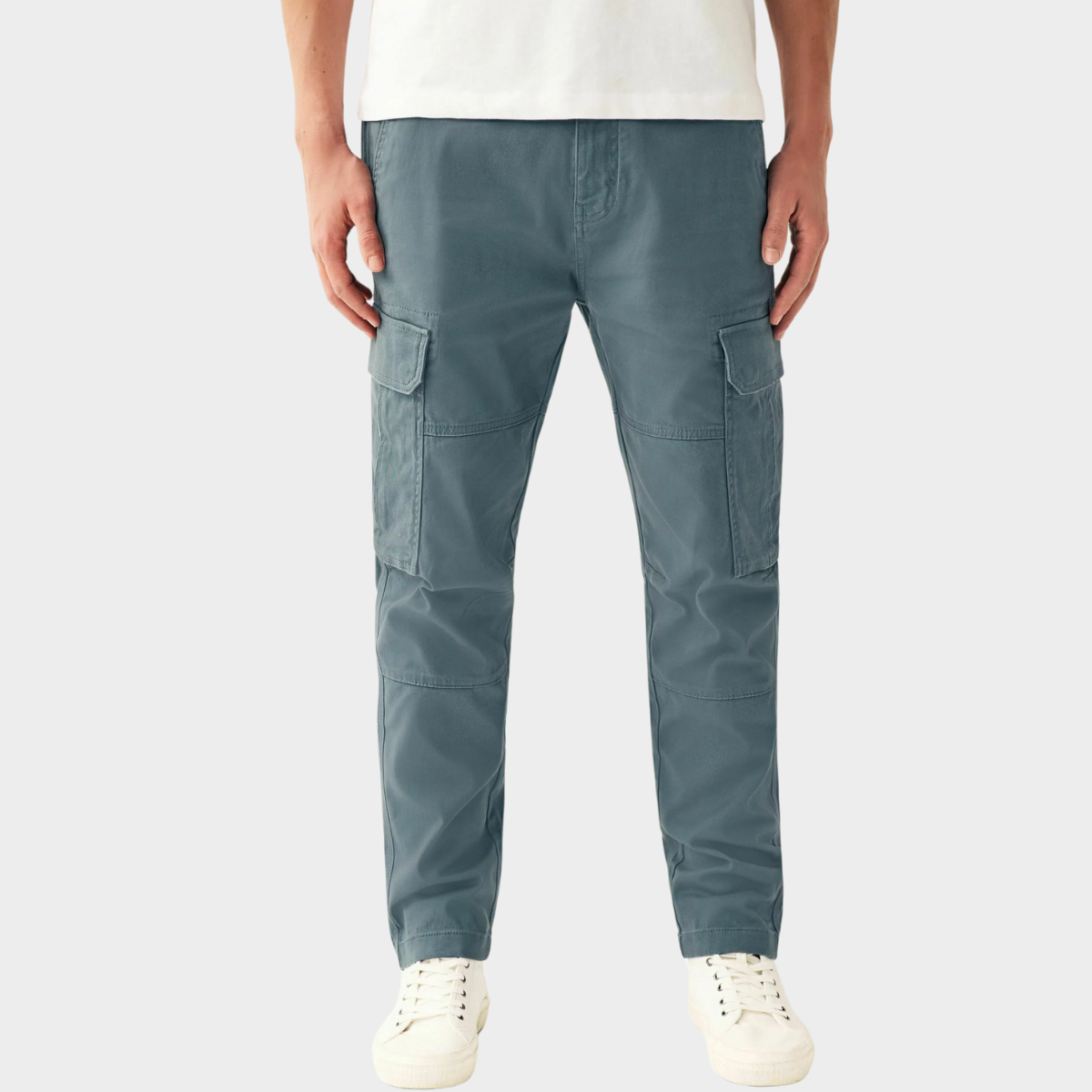 Slim-Fit Cargo Pants | Cotton Blend | Functional & Modern