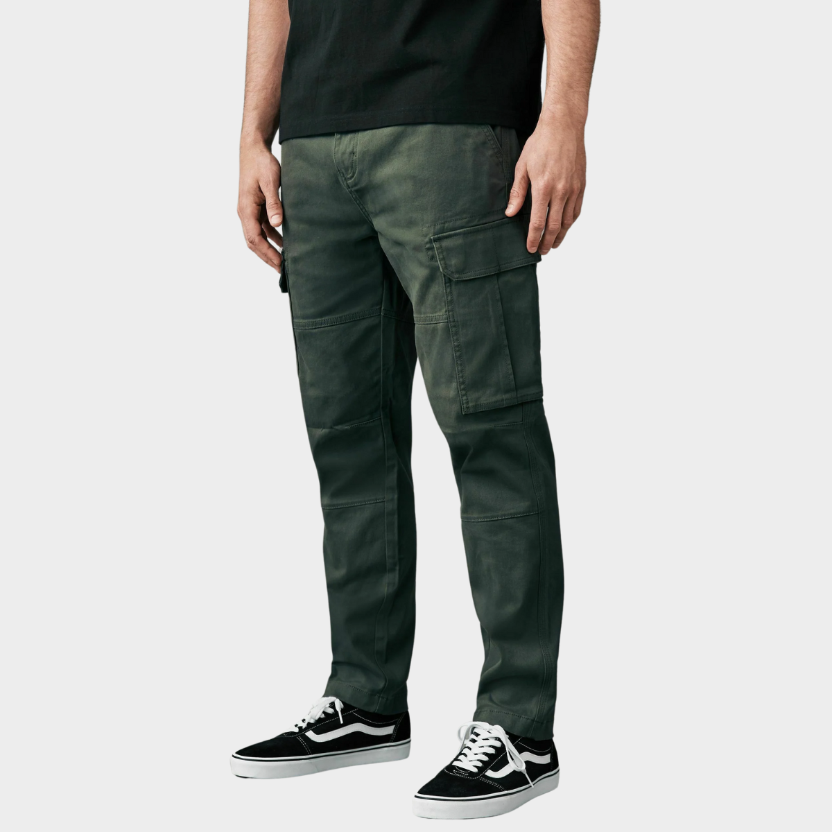 Slim-Fit Cargo Pants | Cotton Blend | Functional & Modern