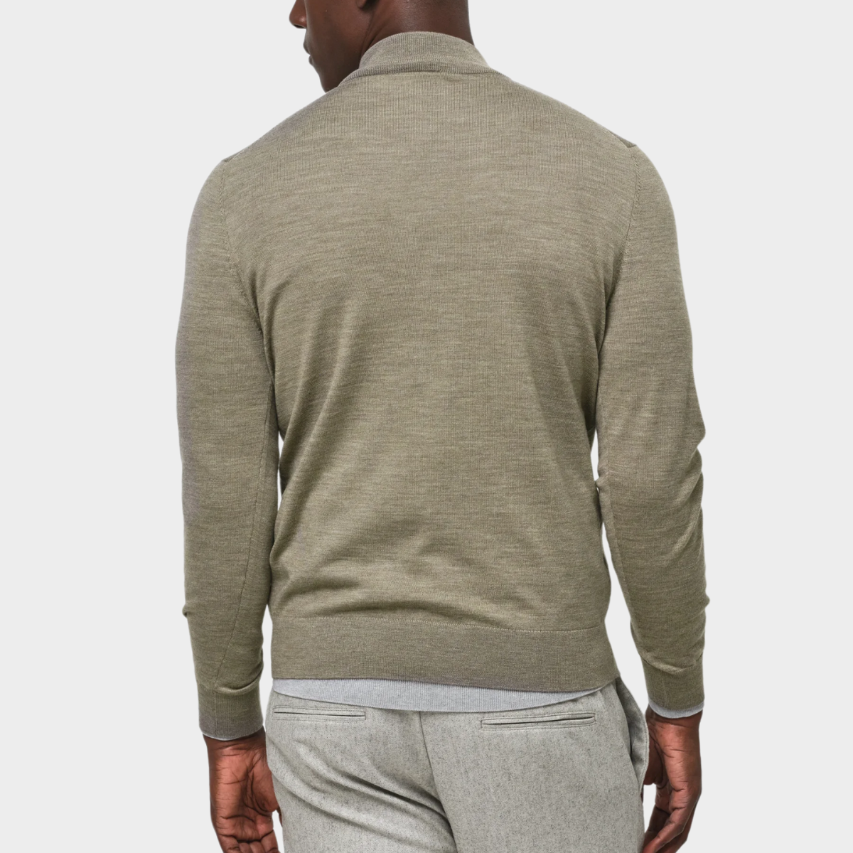 Half-Zip Sweater | Wool Blend | Smart & Versatile