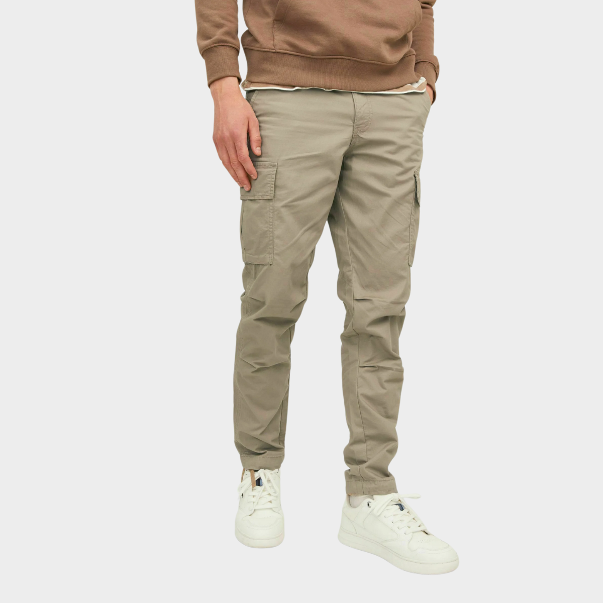 Slim-Fit Cargo Pants | Cotton Blend | Functional & Stylish