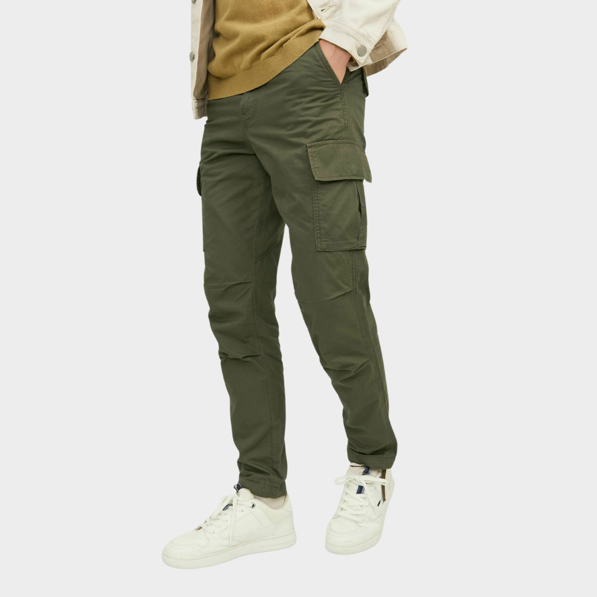 Slim-Fit Cargo Pants | Cotton Blend | Functional & Stylish