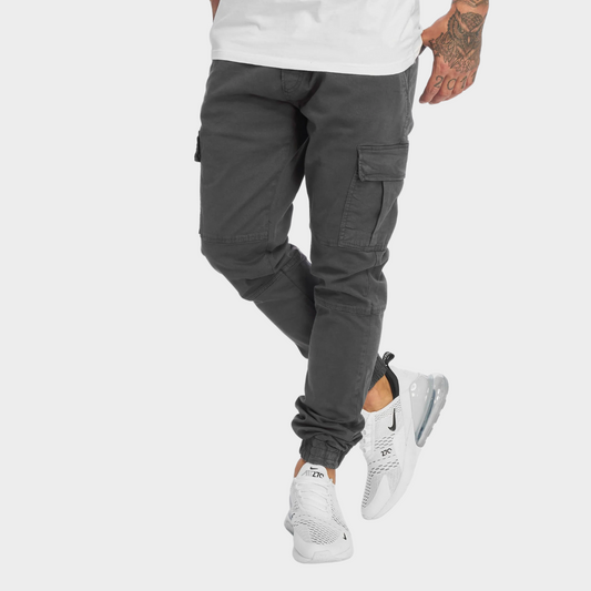 Tapered Cargo Joggers | Cotton Blend | Functional & Trendy