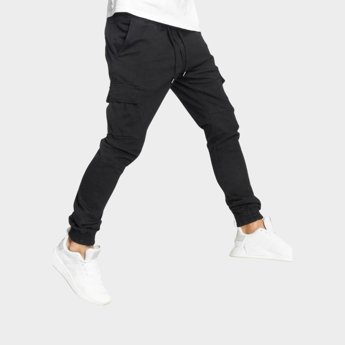 Tapered Cargo Joggers | Cotton Blend | Functional & Trendy