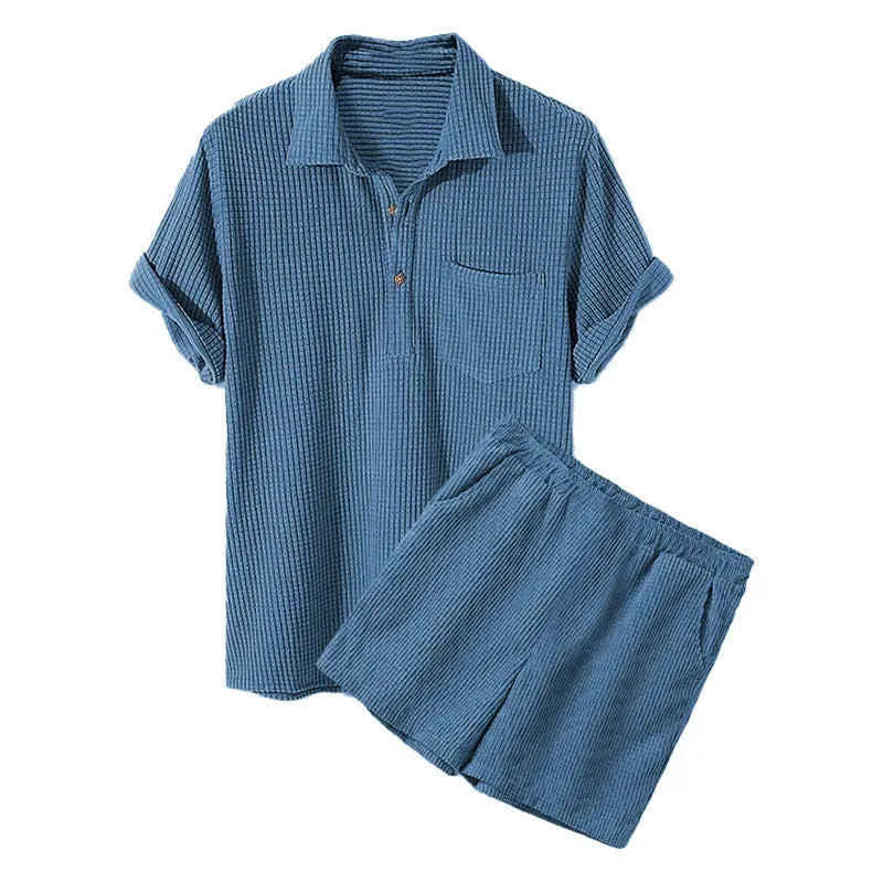 Men’s Summer Polo Set | Lightweight & Stylish | Relaxed Two-Piece Outfit