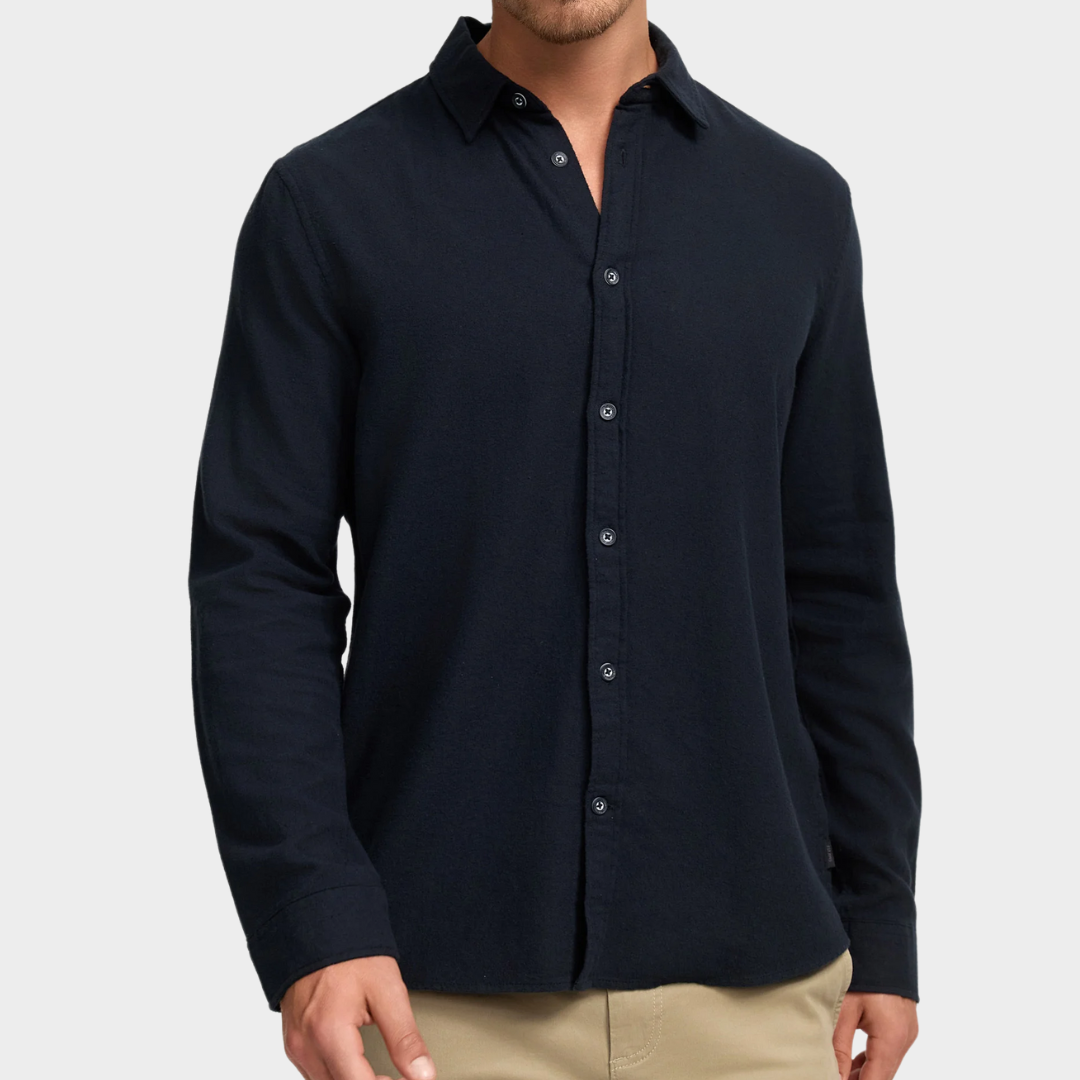 Long-Sleeve Button-Up Shirt | Soft & Breathable | Elegant & Versatile