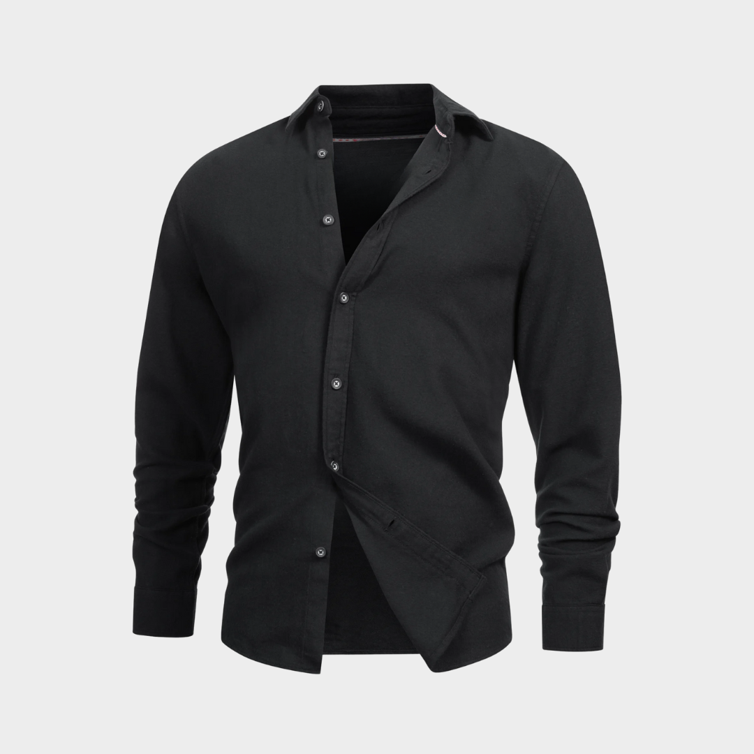 Long-Sleeve Button-Up Shirt | Soft & Breathable | Elegant & Versatile