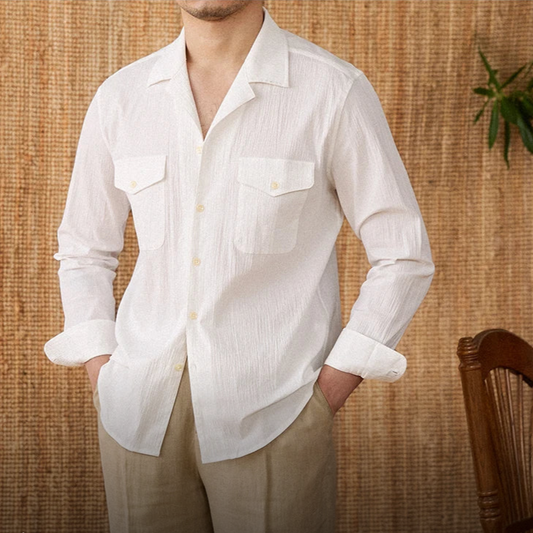 Linen Long-Sleeve Shirt | Linen | Lightweight & Breathable