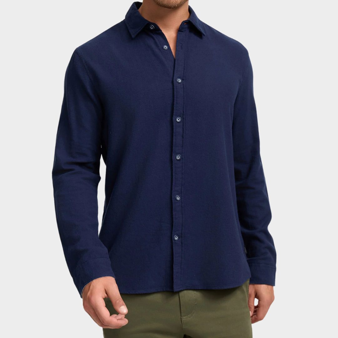 Long-Sleeve Button-Up Shirt | Soft & Breathable | Elegant & Versatile