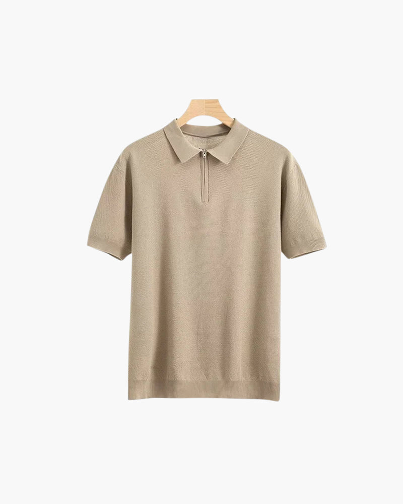 Short-Sleeve Knit Polo | Cotton Blend | Modern & Breathable