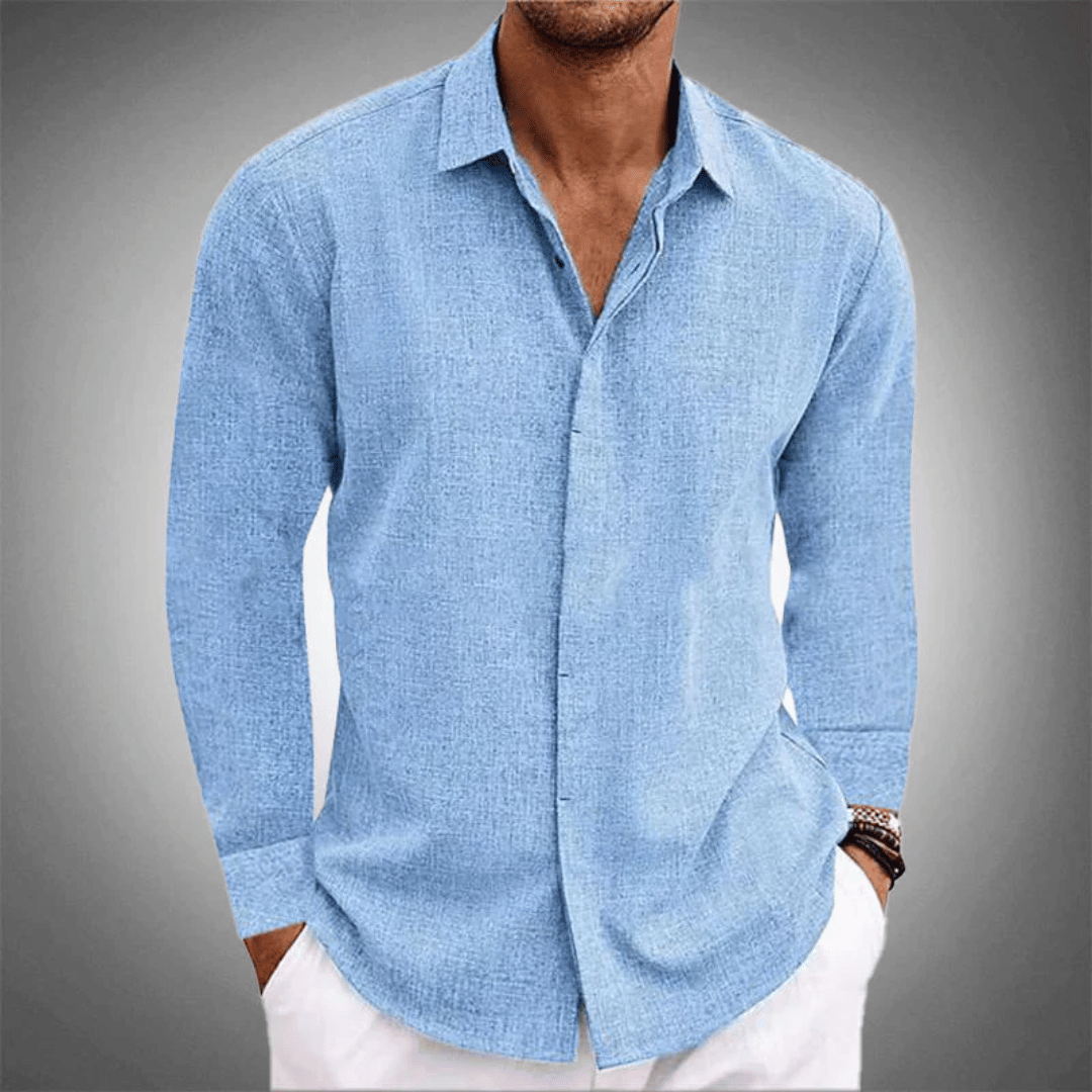 Linen Long-Sleeve Shirt | Lightweight | Smart-Casual Essential