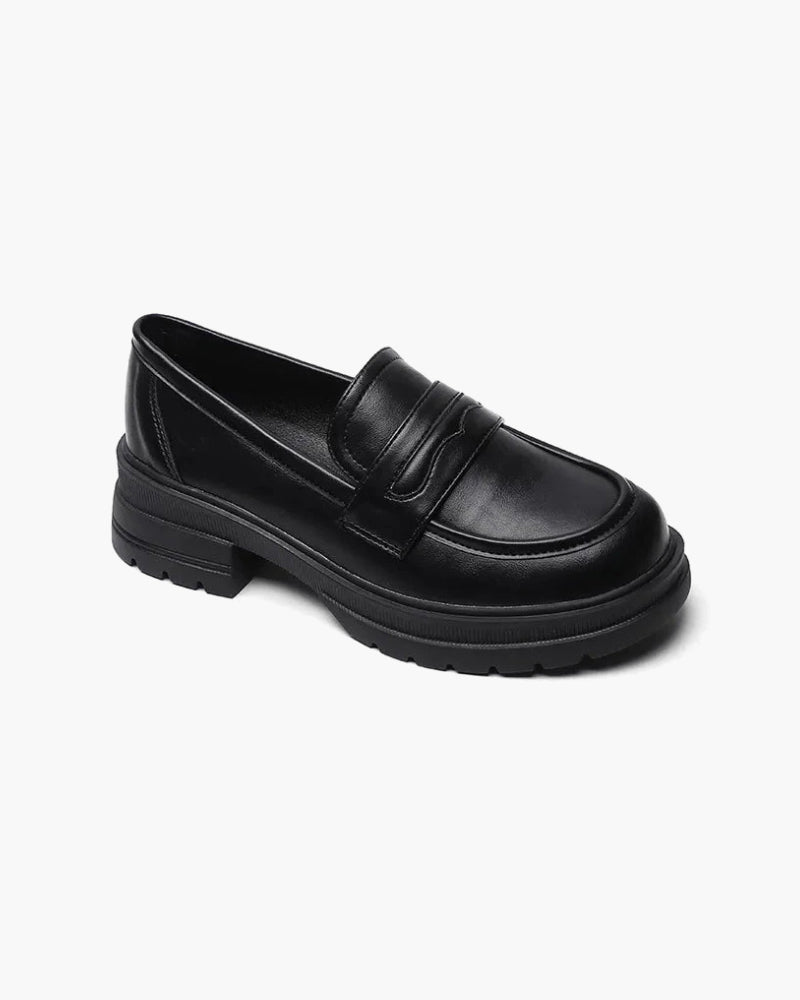 Chunky Leather Tassel Loafers | Stylish & Comfortable | Smart-Casual Edge