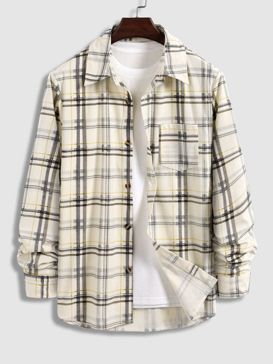 Plaid Flannel Shirt | Cotton Blend | Casual & Stylish