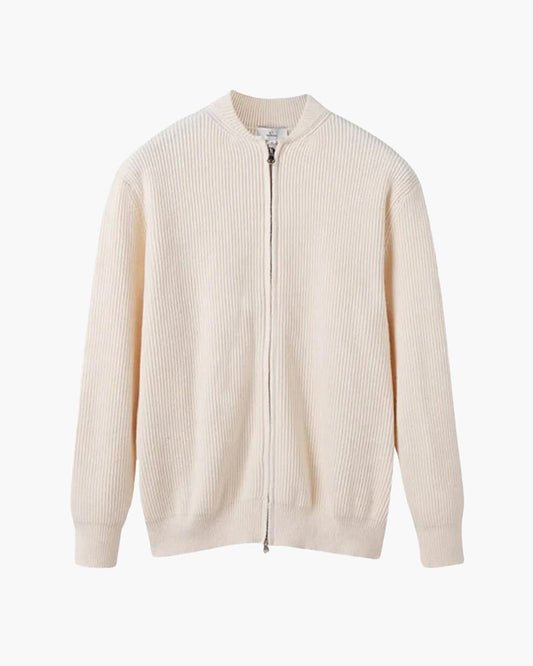 Zip-Up Knit Cardigan | Cotton Blend | Stylish & Lightweight