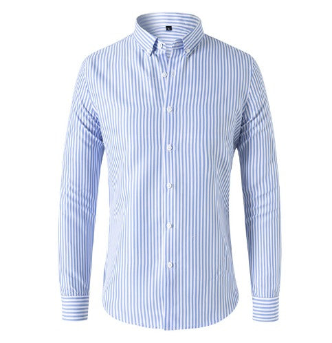 Striped Button-Up Shirt | Long Sleeve | Classic & Stylish