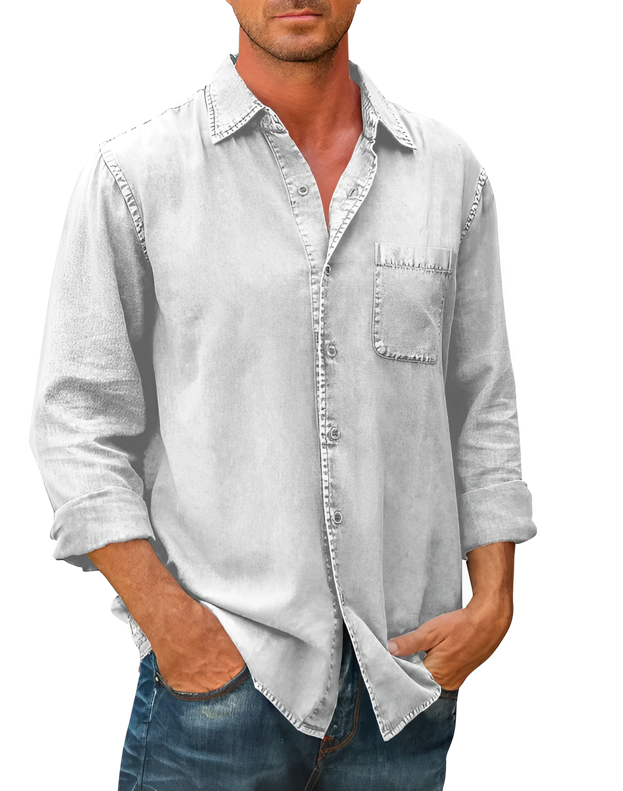 Men’s Linen Shirt | Breathable & Lightweight | Casual & Timeless