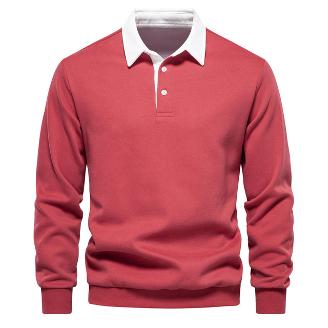 Long-Sleeve Polo Sweater | Smart-Casual | Soft & Stylish