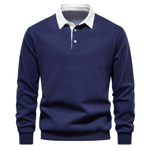 Long-Sleeve Polo Sweater | Smart-Casual | Soft & Stylish