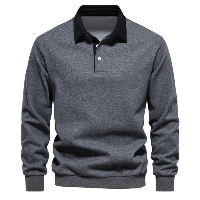 Long-Sleeve Polo Sweater | Smart-Casual | Soft & Stylish