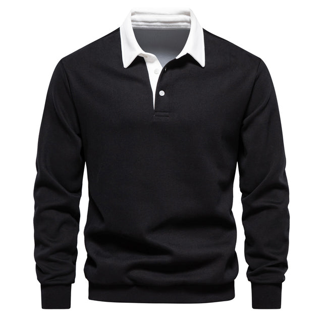 Long-Sleeve Polo Sweater | Smart-Casual | Soft & Stylish