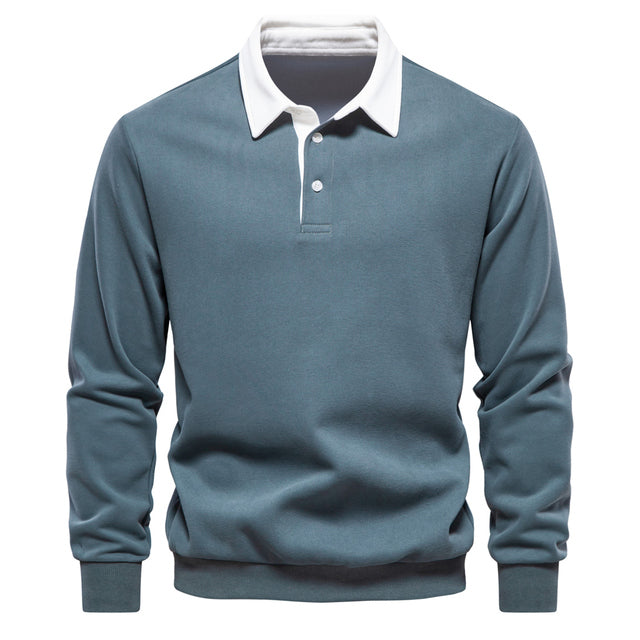 Long-Sleeve Polo Sweater | Smart-Casual | Soft & Stylish