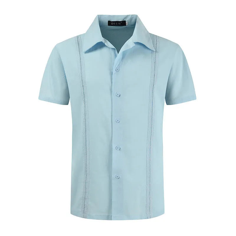 Short-Sleeve Button-Up Shirt | Lightweight & Stylish | Classic Fit