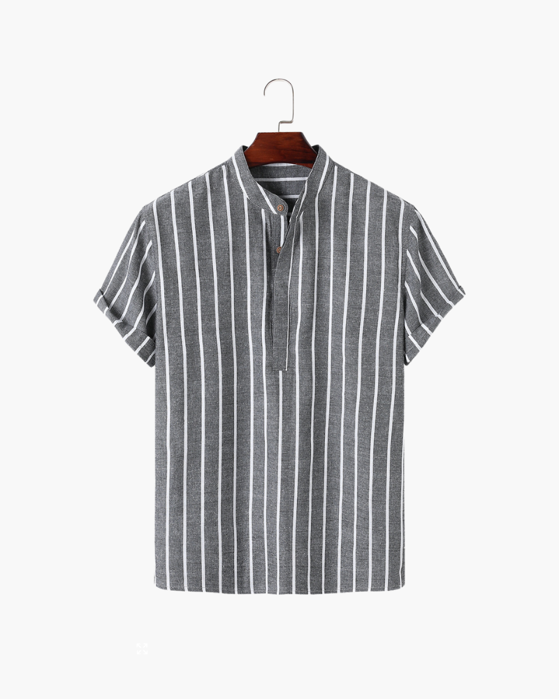 triped Short-Sleeve Shirt | Lightweight & Relaxed | Effortless Summer Style