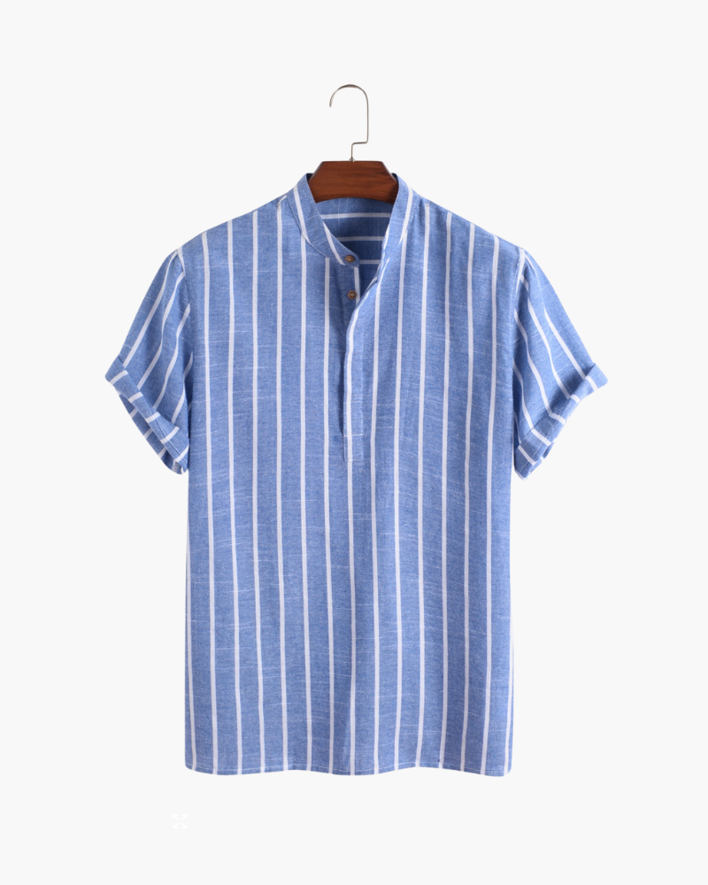 triped Short-Sleeve Shirt | Lightweight & Relaxed | Effortless Summer Style