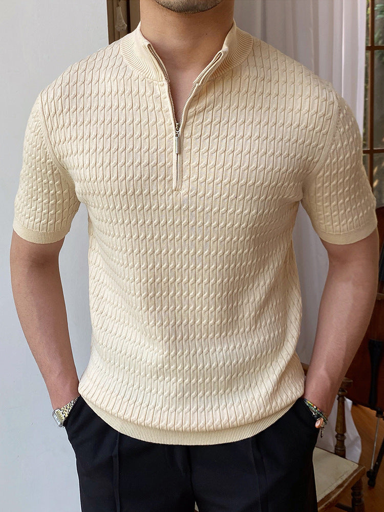 Textured Knit Polo | Lightweight & Stylish | Modern Smart-Casual