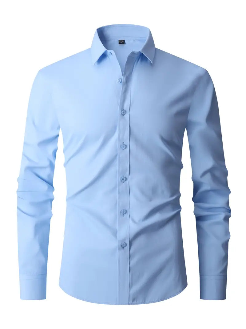 Slim-Fit Dress Shirt | Cotton Blend | Sharp & Versatile